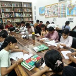 Aspirants at the main study table